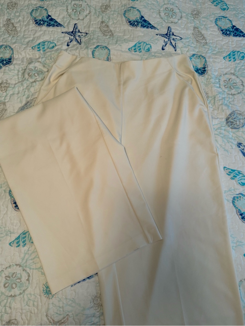 Women's Torrid Ivory Cream Wide-Leg Dress Pants